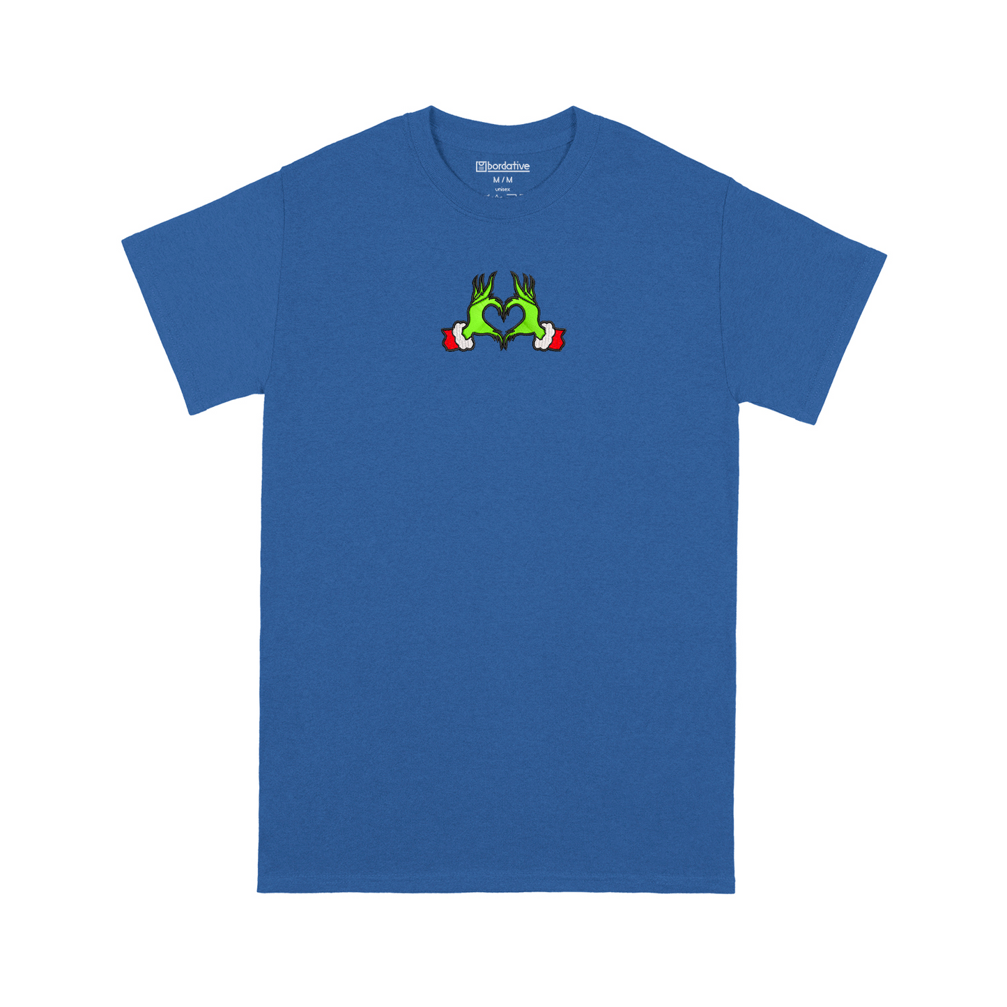 heart hands grinch t-shirt