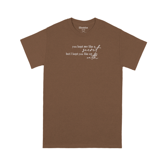 you kept me like a secret taylor siwft camiseta