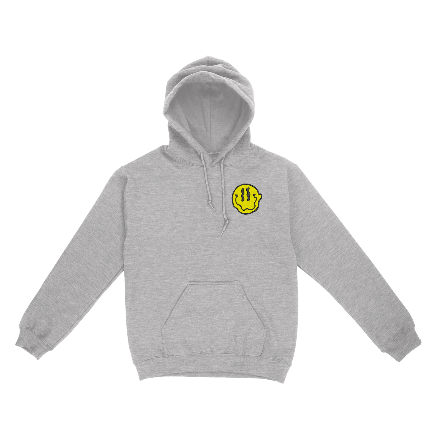 melted happy face sudadera