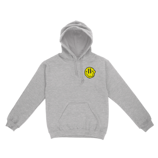 melted happy face sudadera