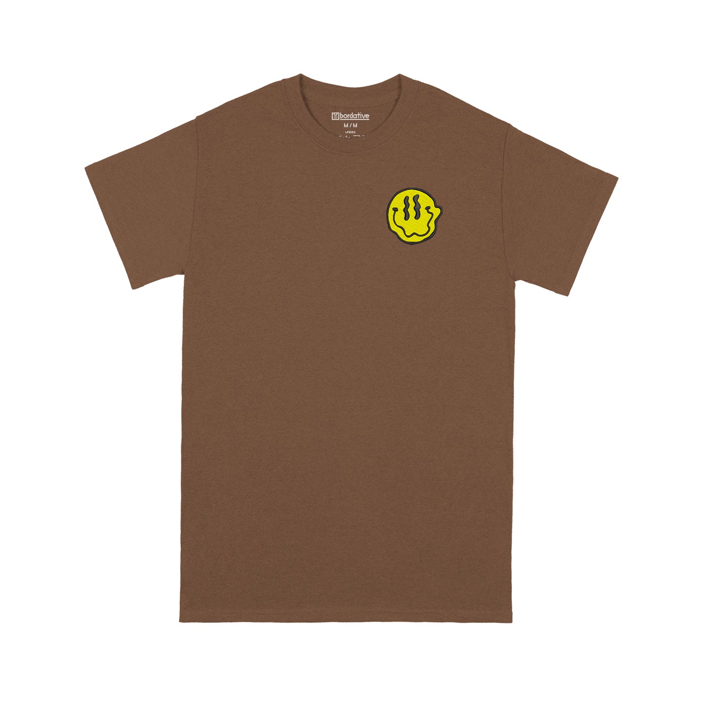 melted happy face t-shirt