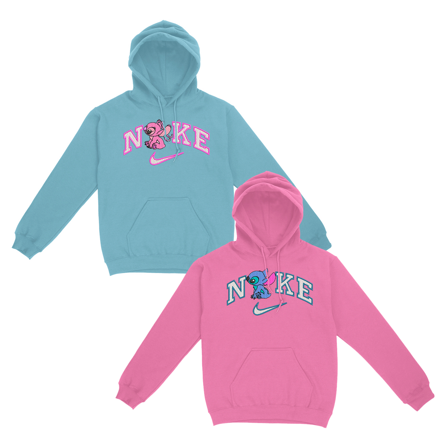 stitch boy girl nike sweatshirt duo